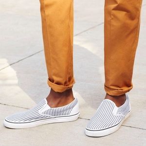Vans Men's Blue Slip-on Sneakers